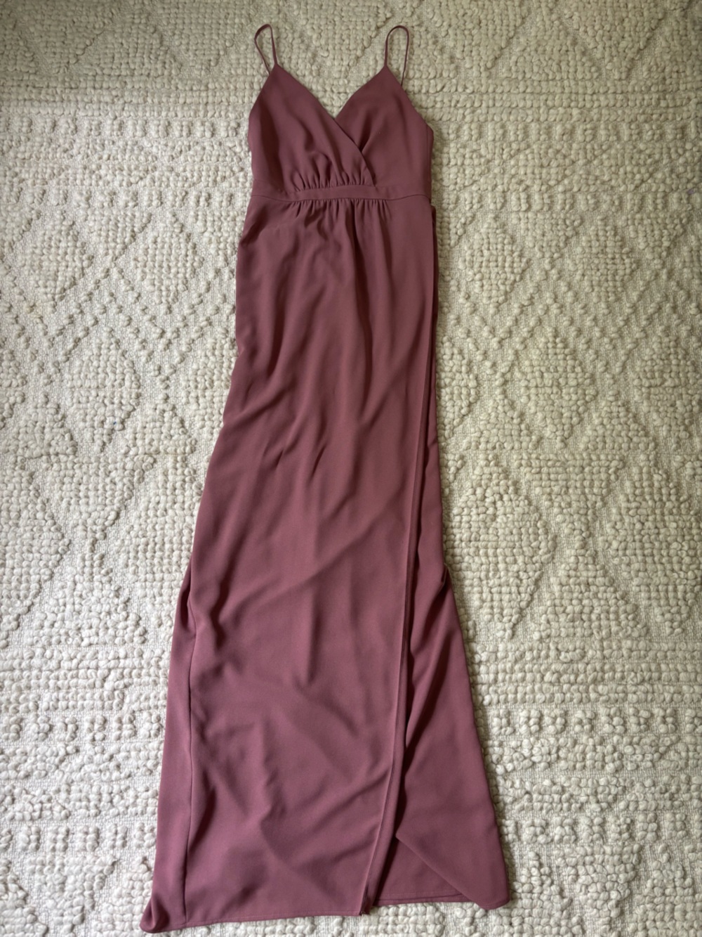 Park & Fifth Mauve Spaghetti-Strap Wedding Dress